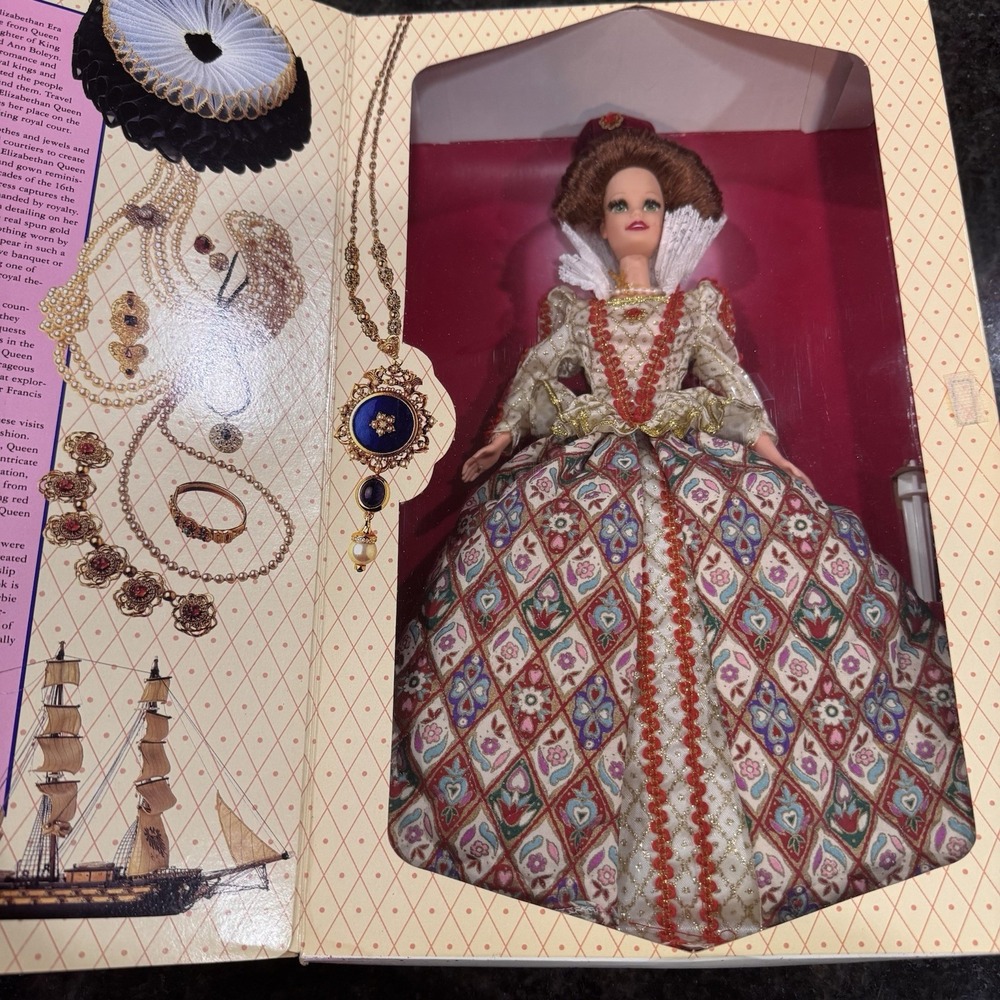 NEW! 1994 Elizabethan Queen Barbie Doll - Great Eras Collection 12792 Mattel